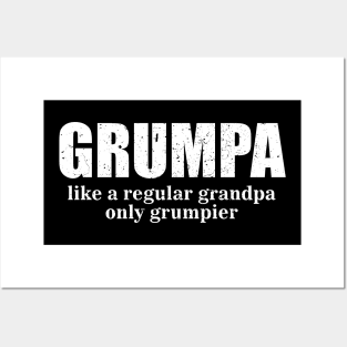 Grumpa Like a Regular Grandpa Only Grumpier 3 Posters and Art